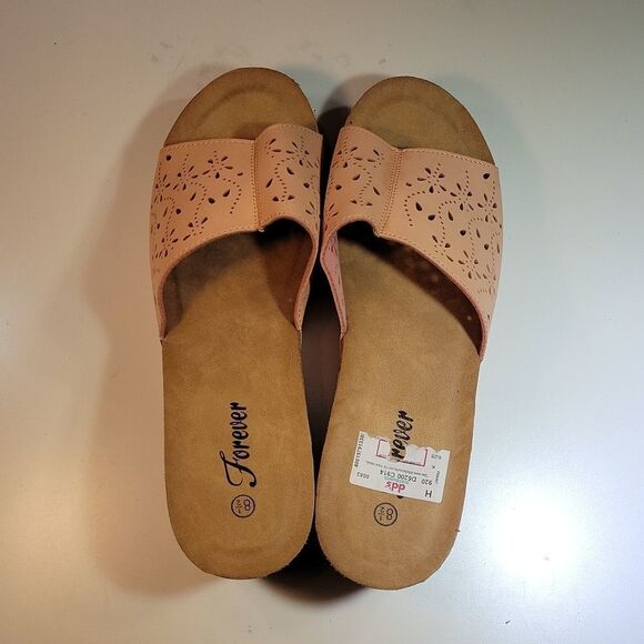 BRAND NEW FOREVER WOMEN"S WEDGE STYLE PEEP TOE SANDAL - Picture 5 of 15